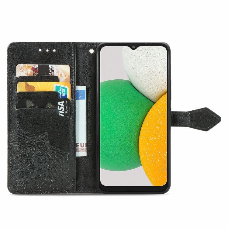 For Samsung Galaxy A03 Core Mandala Flower Embossed Flip Leather Phone Case