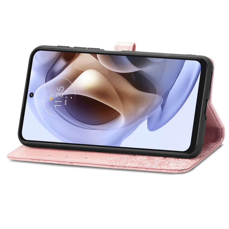 For Motorola Moto G31 Mandala Flower Embossed Flip Leather Phone Case