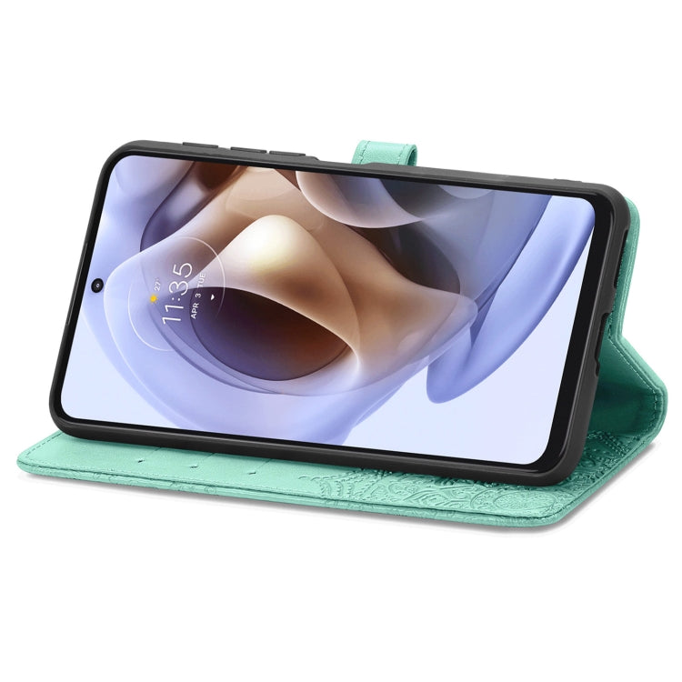 For Motorola Moto G31 Mandala Flower Embossed Flip Leather Phone Case