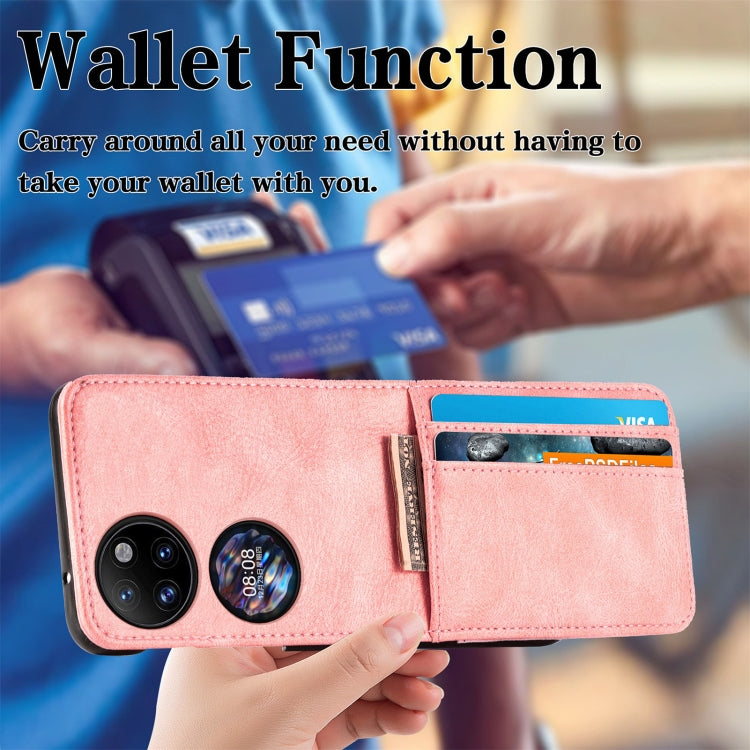 For Huawei P50 Pocket Wallet Card Folding Phone Case