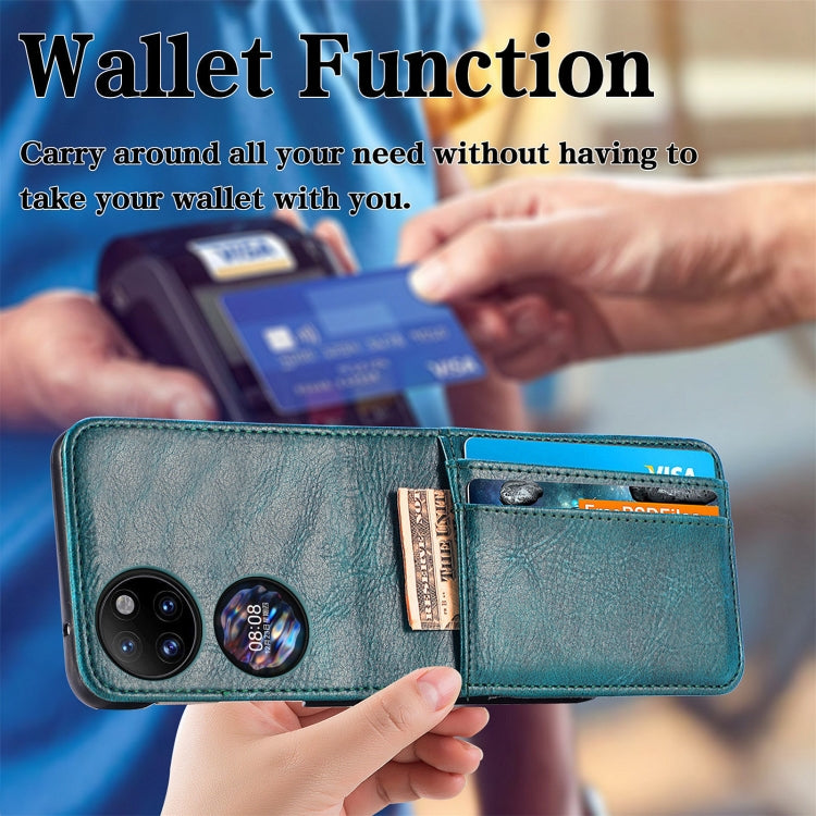 For Huawei P50 Pocket Wallet Card Folding Phone Case
