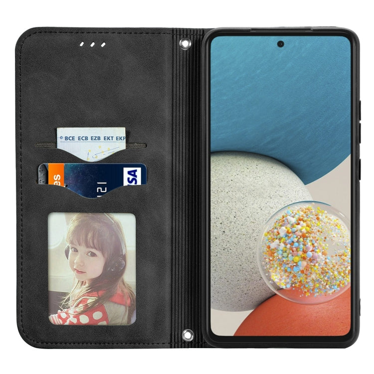 For Samsung Galaxy A53 5G Retro Skin Feel Magnetic Leather Phone Case