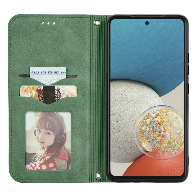 For Samsung Galaxy A53 5G Retro Skin Feel Magnetic Leather Phone Case