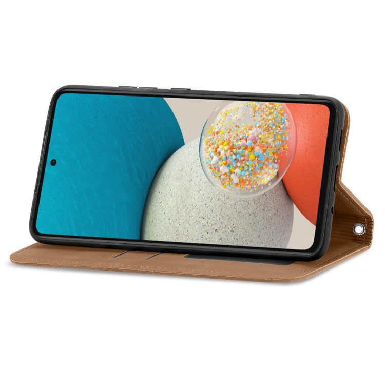 For Samsung Galaxy A53 5G Retro Skin Feel Magnetic Leather Phone Case