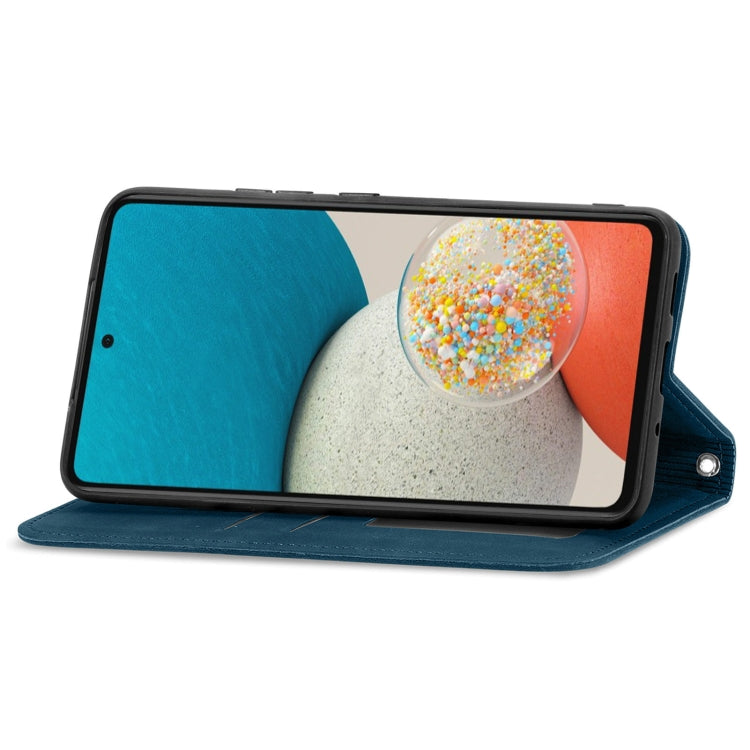 For Samsung Galaxy A53 5G Retro Skin Feel Magnetic Leather Phone Case
