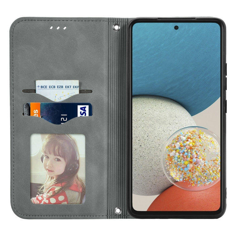 For Samsung Galaxy A53 5G Retro Skin Feel Magnetic Leather Phone Case