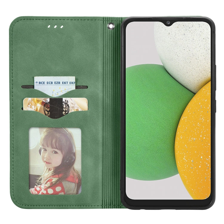 For Samsung Galaxy A03 Core Retro Skin Feel Magnetic Leather Phone Case