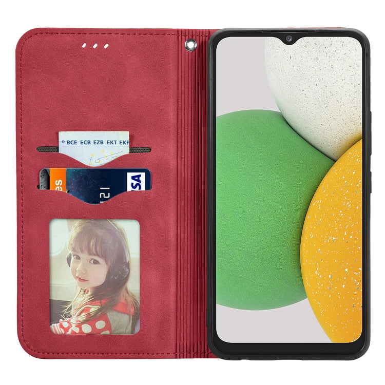 For Samsung Galaxy A03 Core Retro Skin Feel Magnetic Leather Phone Case