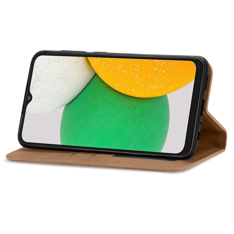 For Samsung Galaxy A03 Core Retro Skin Feel Magnetic Leather Phone Case
