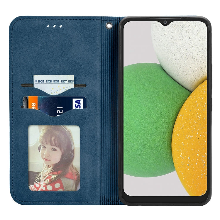 For Samsung Galaxy A03 Core Retro Skin Feel Magnetic Leather Phone Case