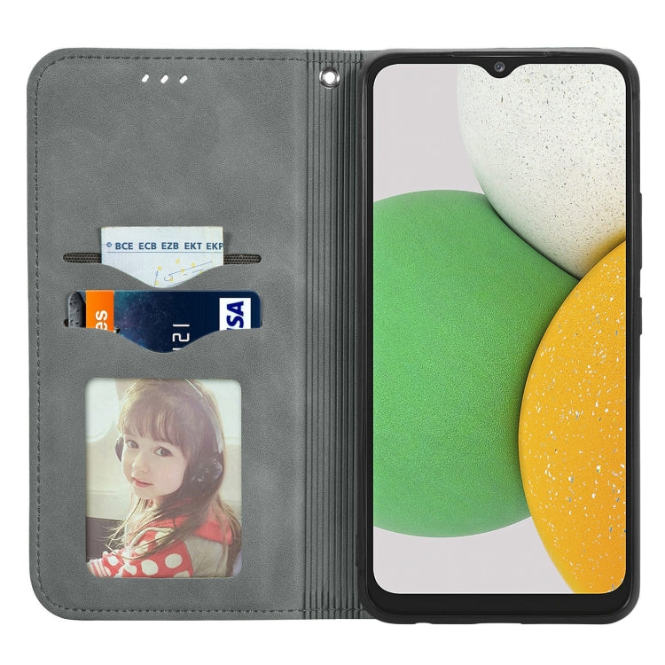 For Samsung Galaxy A03 Core Retro Skin Feel Magnetic Leather Phone Case