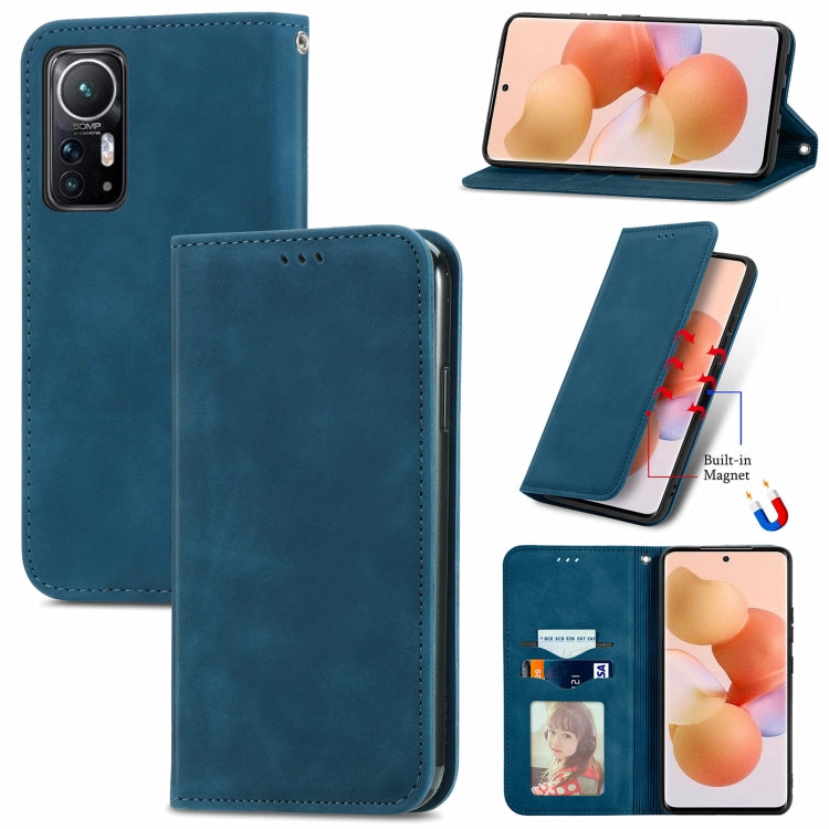 For Xiaomi 12 / 12X Retro Skin Feel Magnetic Flip Leather Phone Case