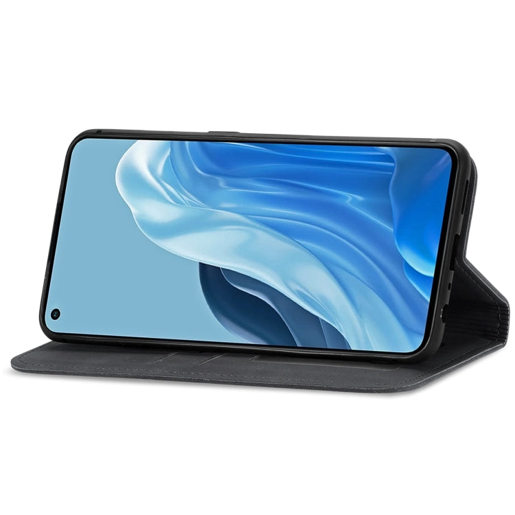 For OPPO Reno7 Pro 5G Retro Skin Feel Magnetic Flip Leather Case