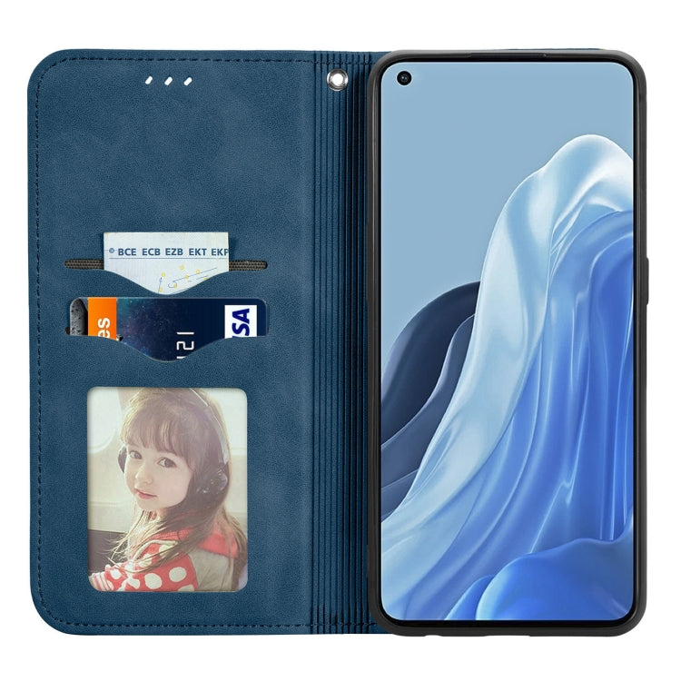 For OPPO Reno7 Pro 5G Retro Skin Feel Magnetic Flip Leather Case