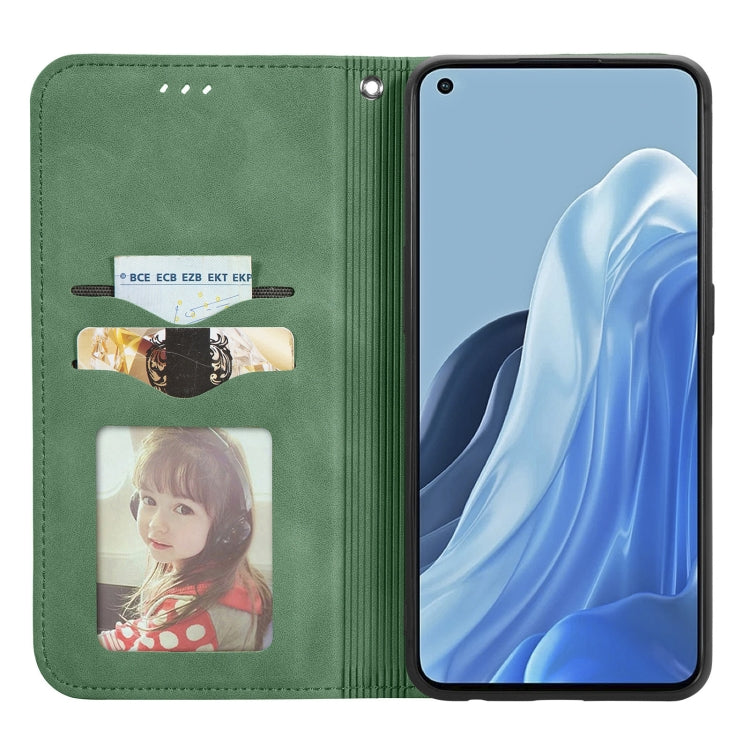 For OPPO Reno7 Pro 5G Retro Skin Feel Magnetic Flip Leather Case