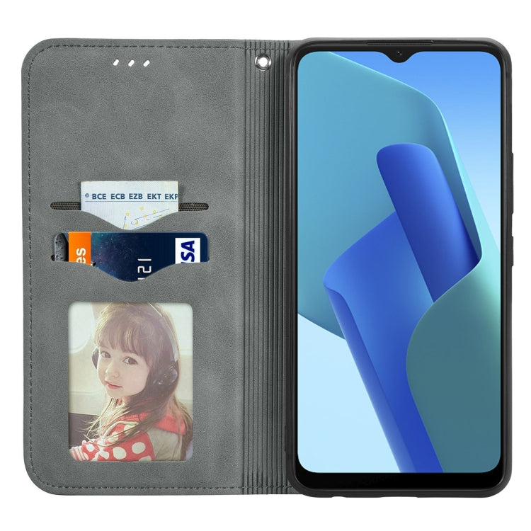 For OPPO A16K Retro Skin Feel Magnetic Flip Leather Case