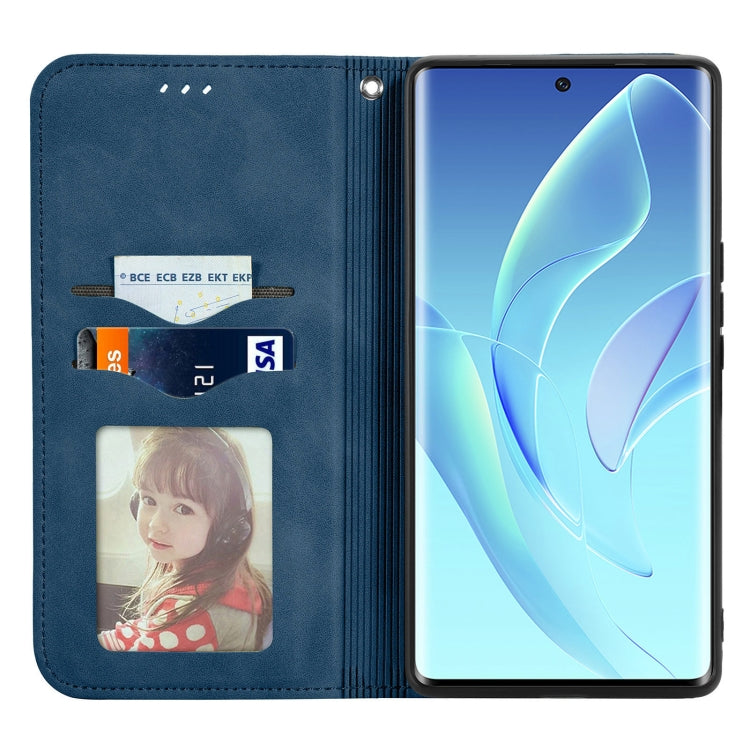 For  Honor 60 Retro Skin Feel Magnetic Horizontal Flip Leather Phone Case