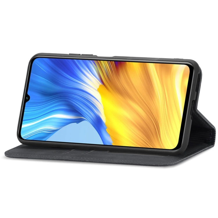 For Honor X10 Max 5G Retro Skin Feel Magnetic Horizontal Flip Leather Phone Case