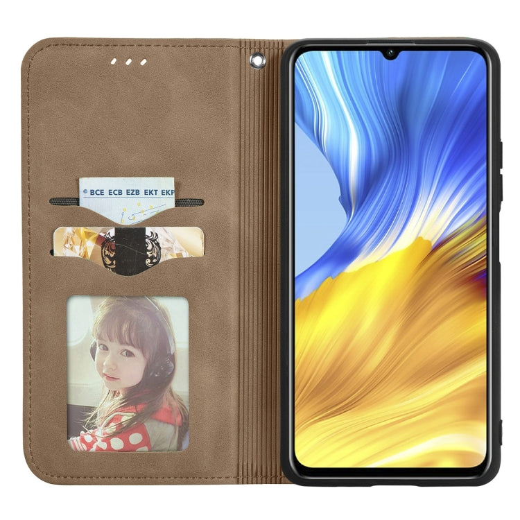 For Honor X10 Max 5G Retro Skin Feel Magnetic Horizontal Flip Leather Phone Case