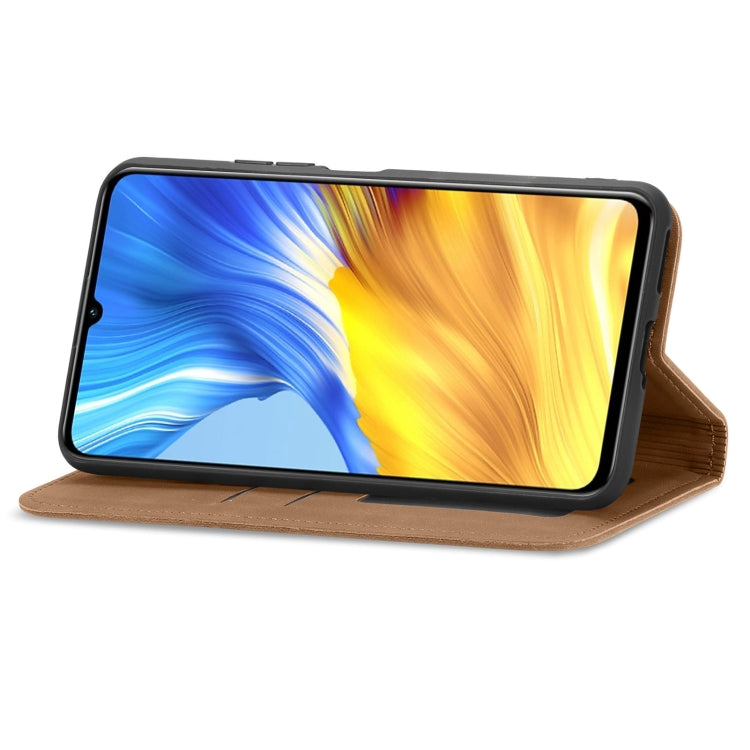 For Honor X10 Max 5G Retro Skin Feel Magnetic Horizontal Flip Leather Phone Case