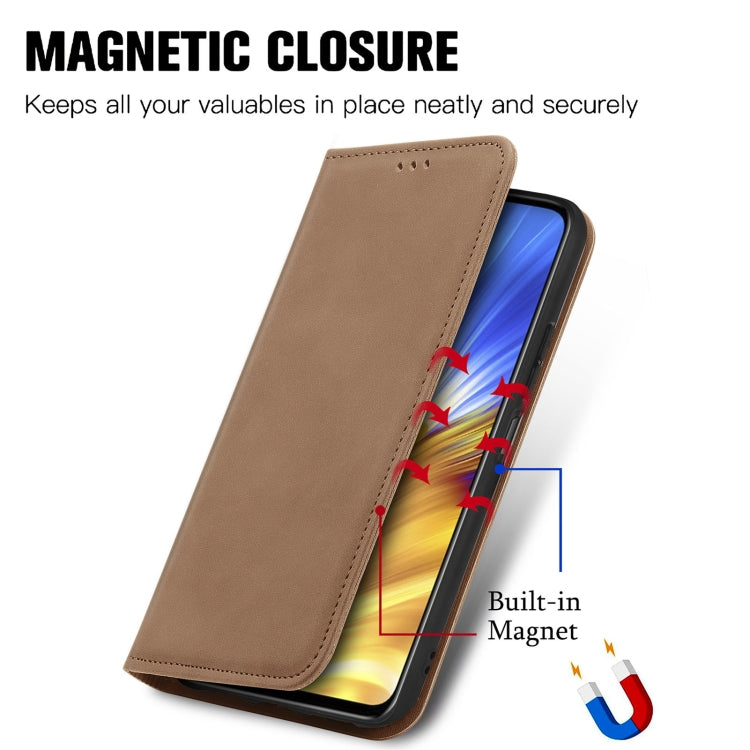 For Honor X10 Max 5G Retro Skin Feel Magnetic Horizontal Flip Leather Phone Case
