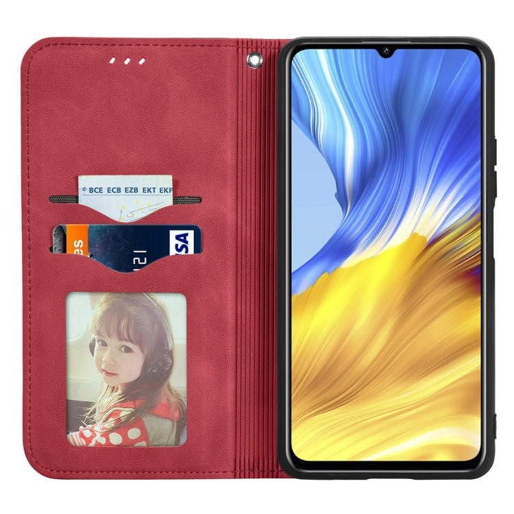 For Honor X10 Max 5G Retro Skin Feel Magnetic Horizontal Flip Leather Phone Case