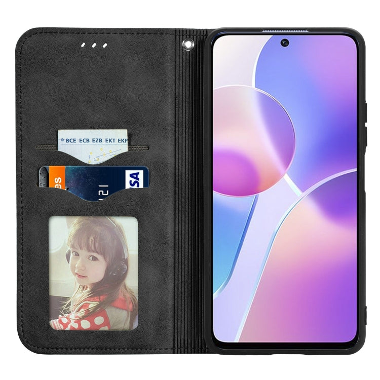 For Honor X30i Retro Skin Feel Magnetic Horizontal Flip Leather Phone Case