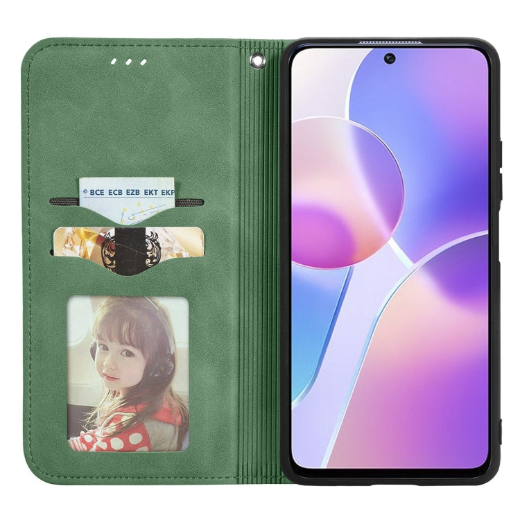 For Honor X30i Retro Skin Feel Magnetic Horizontal Flip Leather Phone Case