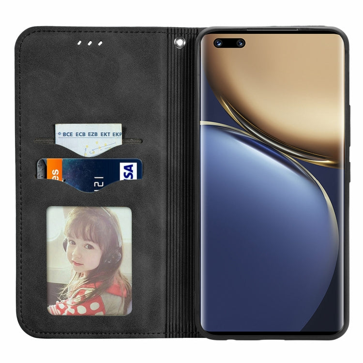 For Honor Magic3 Pro Retro Skin Feel Magnetic Horizontal Flip Leather Phone Case