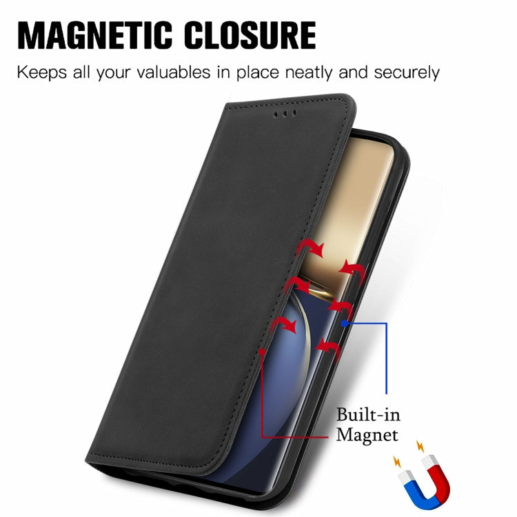 For Honor Magic3 Pro Retro Skin Feel Magnetic Horizontal Flip Leather Phone Case