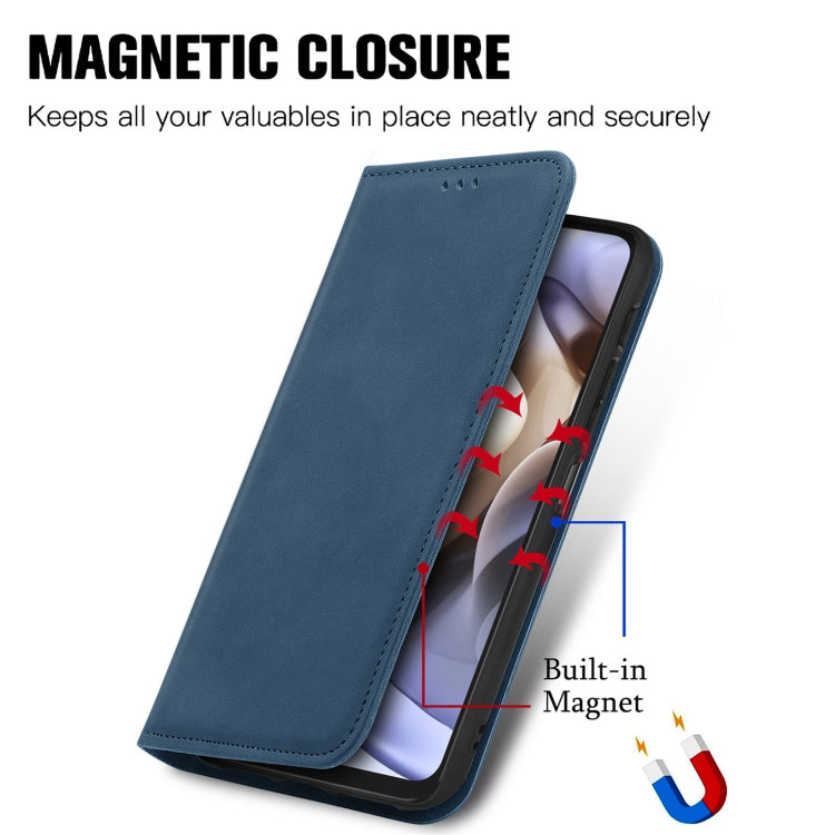 For Motorola Moto G31 Retro Skin Feel Magnetic Horizontal Flip Leather Phone Case