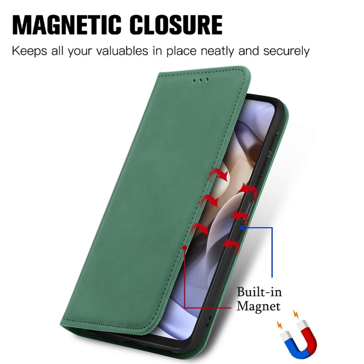 For Motorola Moto G31 Retro Skin Feel Magnetic Horizontal Flip Leather Phone Case