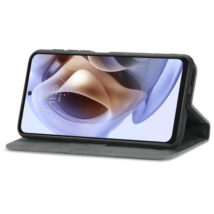 For Motorola Moto G31 Retro Skin Feel Magnetic Horizontal Flip Leather Phone Case