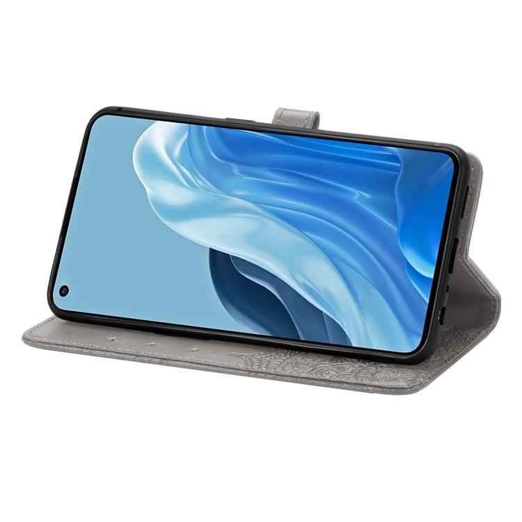 For OPPO Reno7 Pro 5G Mandala Flower Embossed Flip Leather Phone Case