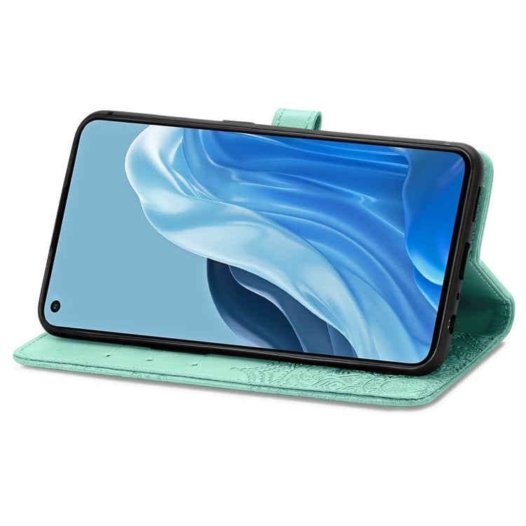 For OPPO Reno7 Pro 5G Mandala Flower Embossed Flip Leather Phone Case