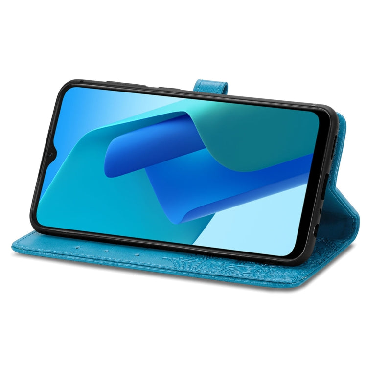 For OPPO A16K Mandala Flower Embossed Flip Leather Phone Case