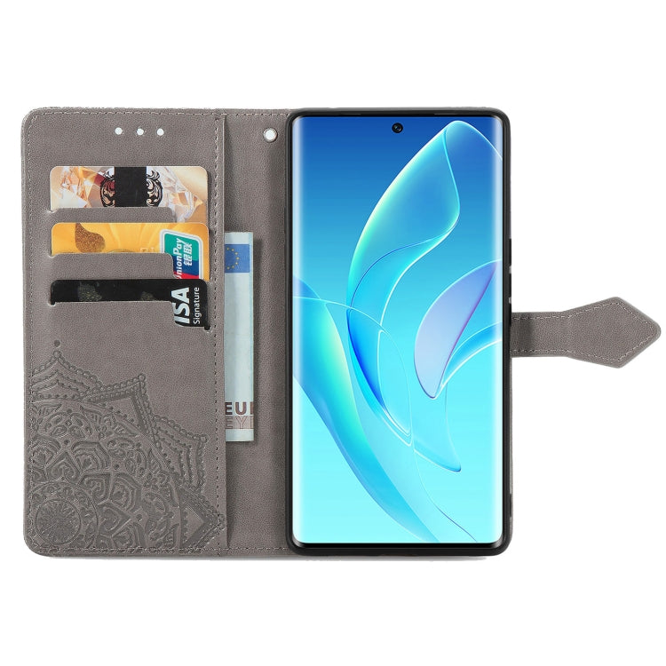 For Honor 60 Mandala Flower Embossed Flip Leather Phone Case