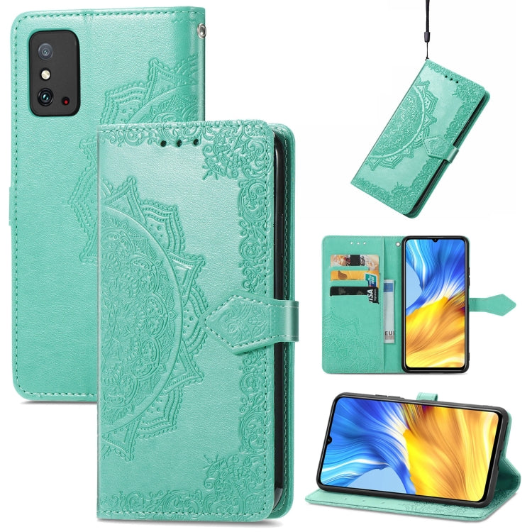 For Honor X10 Max 5G Mandala Flower Embossed Flip Leather Phone Case