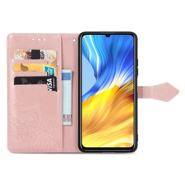For Honor X10 Max 5G Mandala Flower Embossed Flip Leather Phone Case