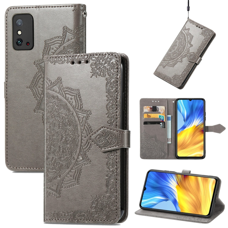 For Honor X10 Max 5G Mandala Flower Embossed Flip Leather Phone Case