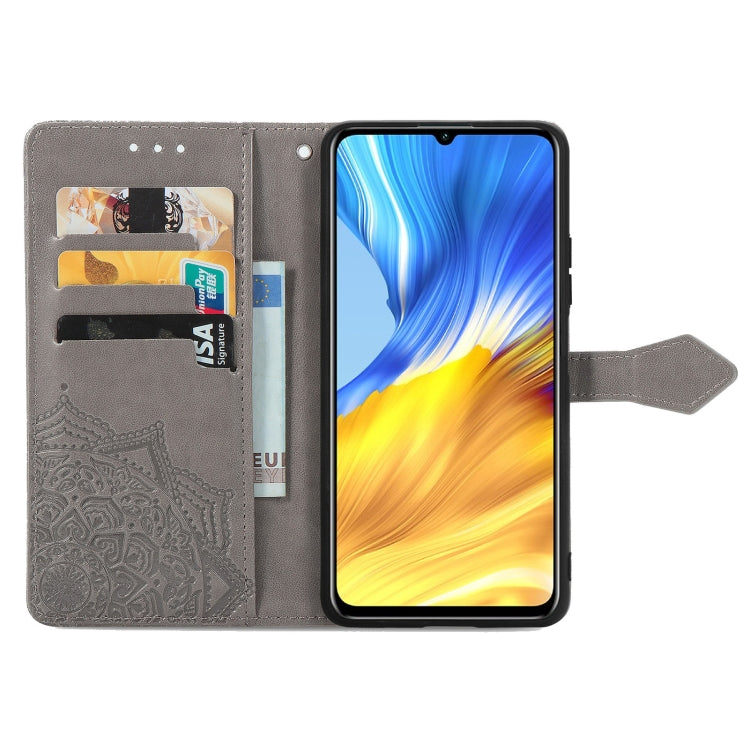 For Honor X10 Max 5G Mandala Flower Embossed Flip Leather Phone Case