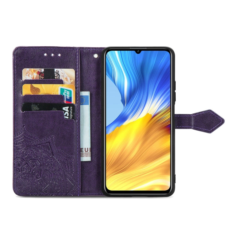 For Honor X10 Max 5G Mandala Flower Embossed Flip Leather Phone Case