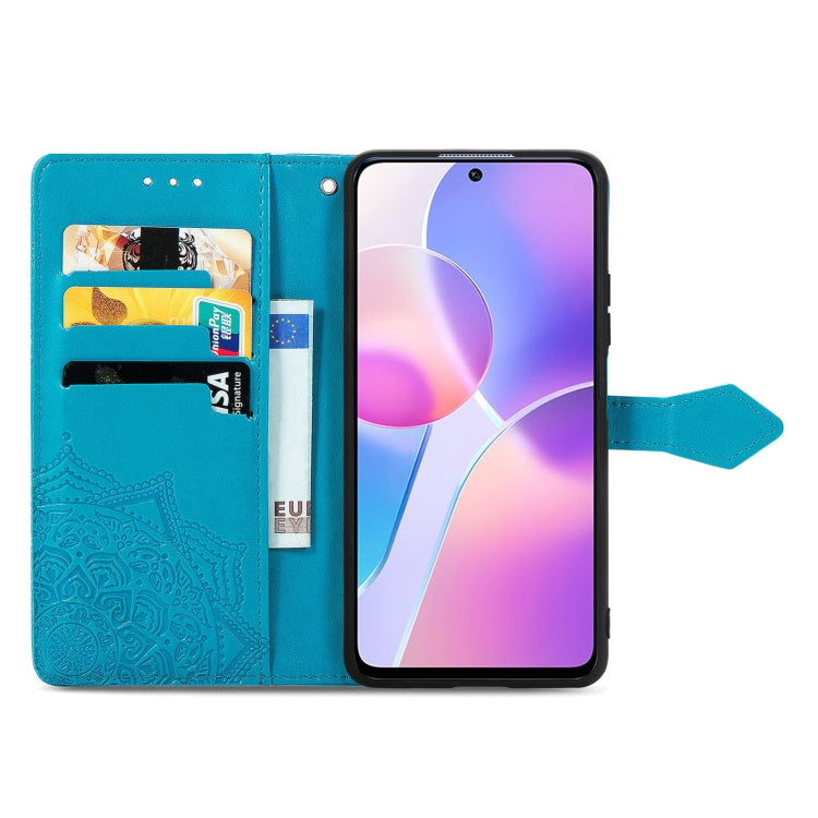 For Honor X30i Mandala Flower Embossed Flip Leather Phone Case