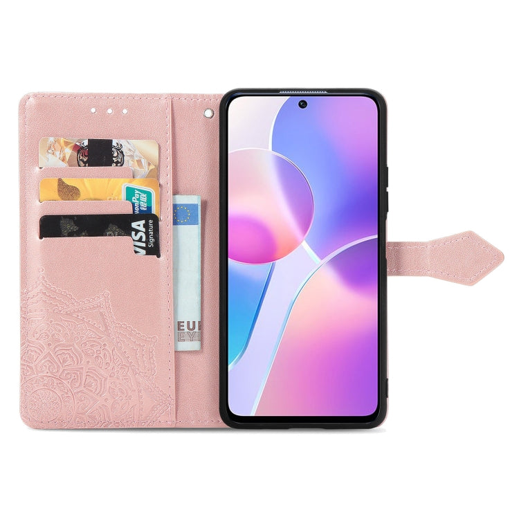 For Honor X30i Mandala Flower Embossed Flip Leather Phone Case