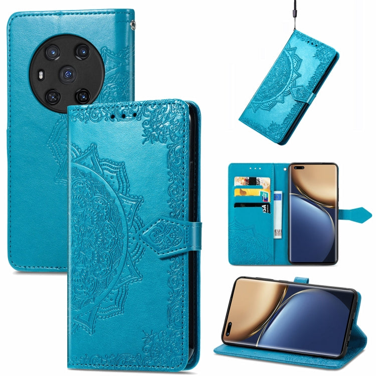 For Honor Magic3 Mandala Flower Embossed Flip Leather Phone Case