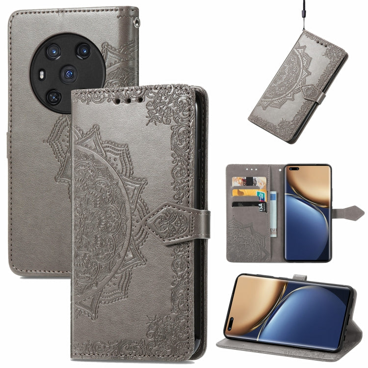 For Honor Magic3 Mandala Flower Embossed Flip Leather Phone Case