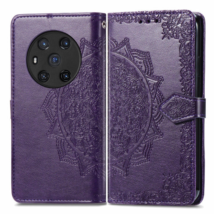 For Honor Magic3 Mandala Flower Embossed Flip Leather Phone Case