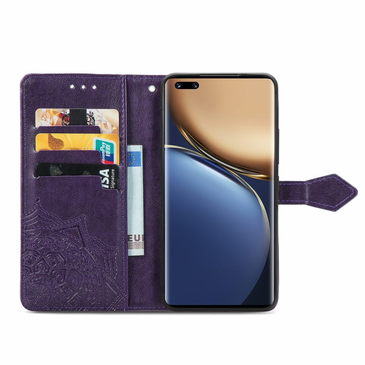 For Honor Magic3 Mandala Flower Embossed Flip Leather Phone Case