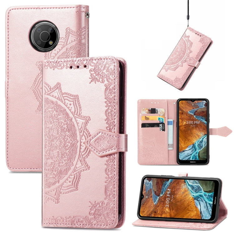 For Nokia G300 Mandala Flower Embossed Flip Leather Phone Case