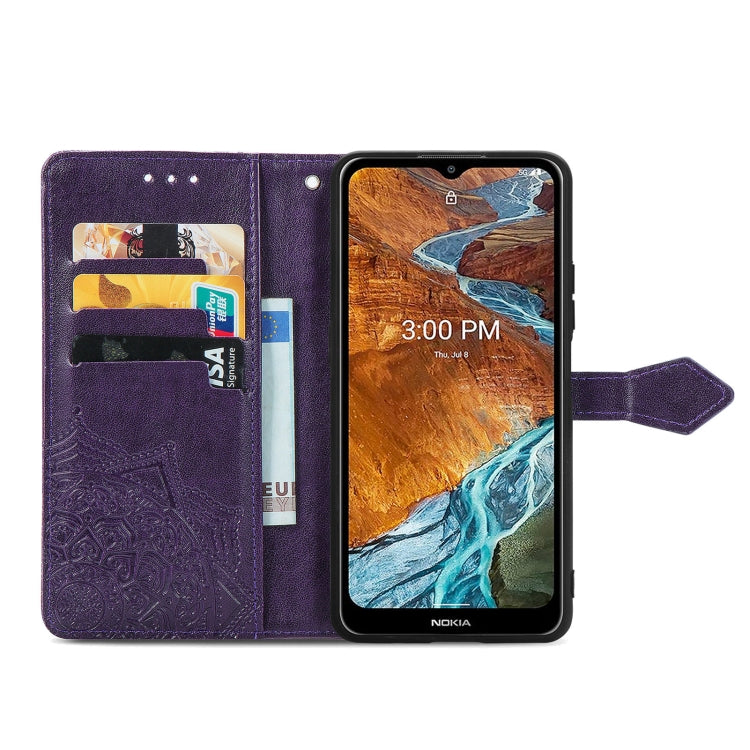 For Nokia G300 Mandala Flower Embossed Flip Leather Phone Case